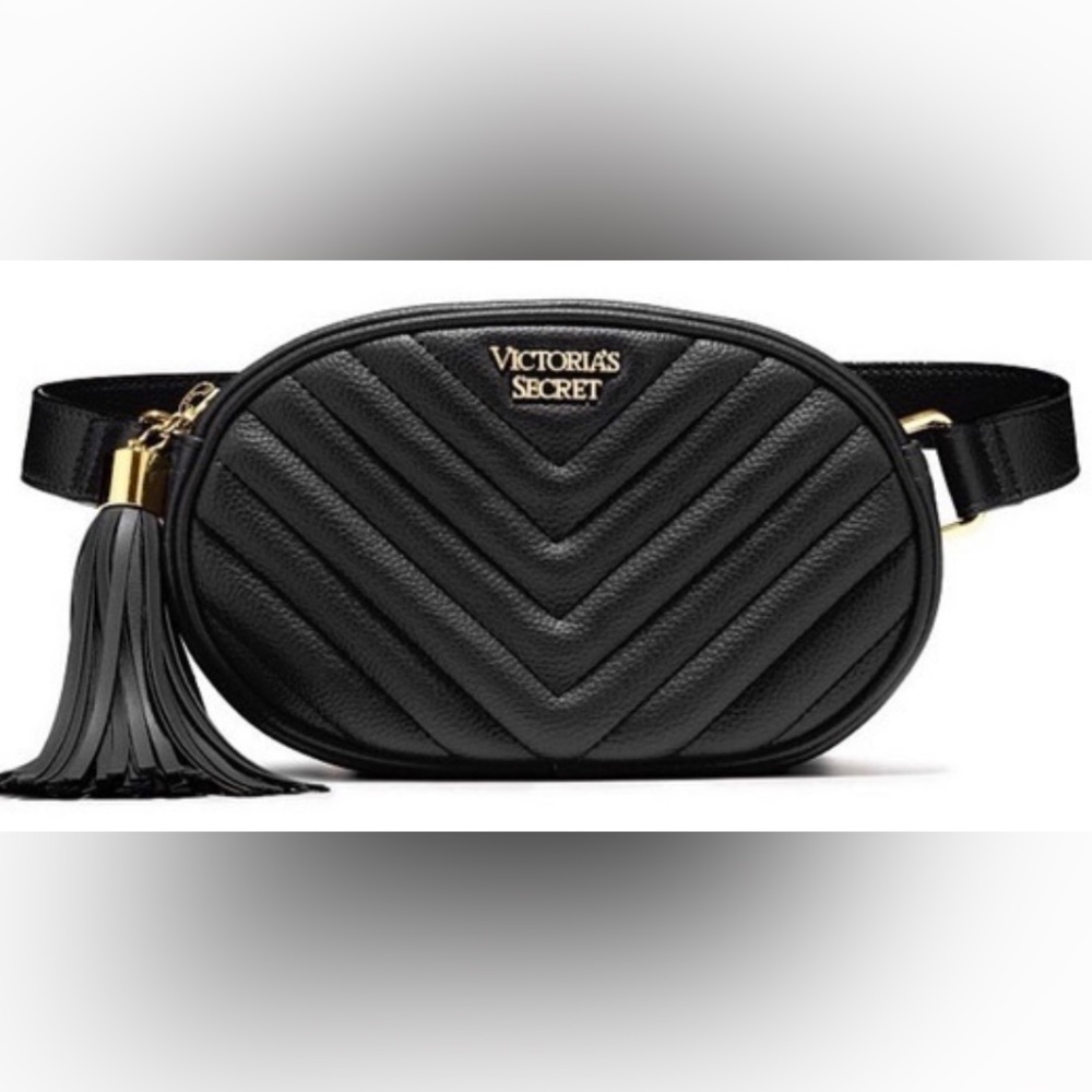 Victoria’s Secret Quilted Belt Bag, Black